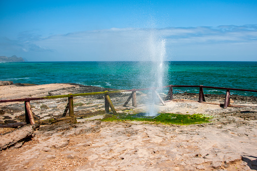 Blowholes at Al Mughsail Salalah, Sultanate of Oman
